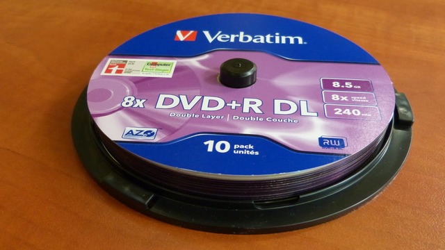 Диск DVD+R DL фирмы Verbatim