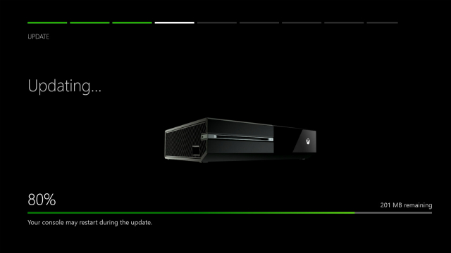 Процесс обновления Xbox One